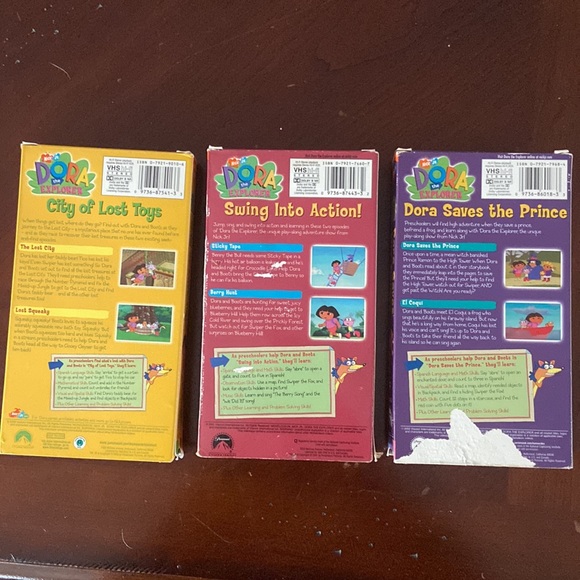 Set of 3 Dora the Explorer VHS tapes Nick jr Fun & Educational videos - Picture 2 of 6